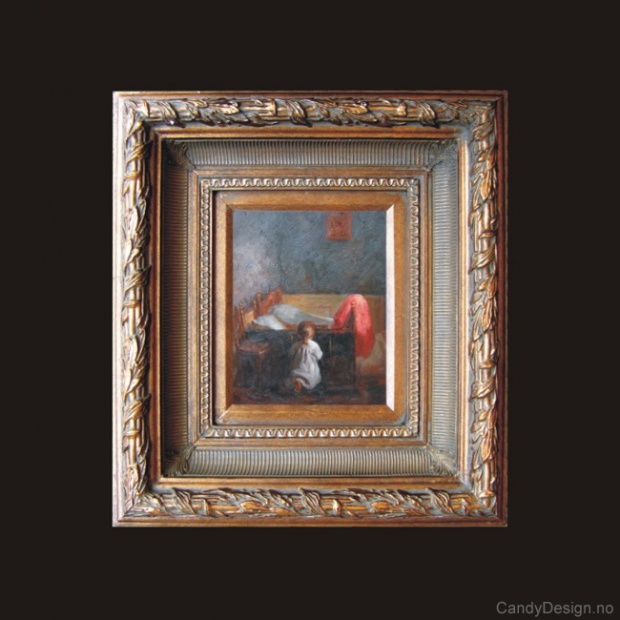 Oljemaleri  Bedtime Prayer