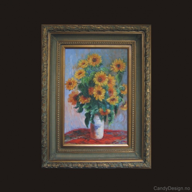 Oljemaleri  Bouquet of Sunflowers