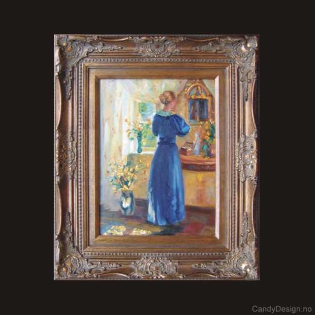 Oljemaleri  Sunshine in the Blue Room