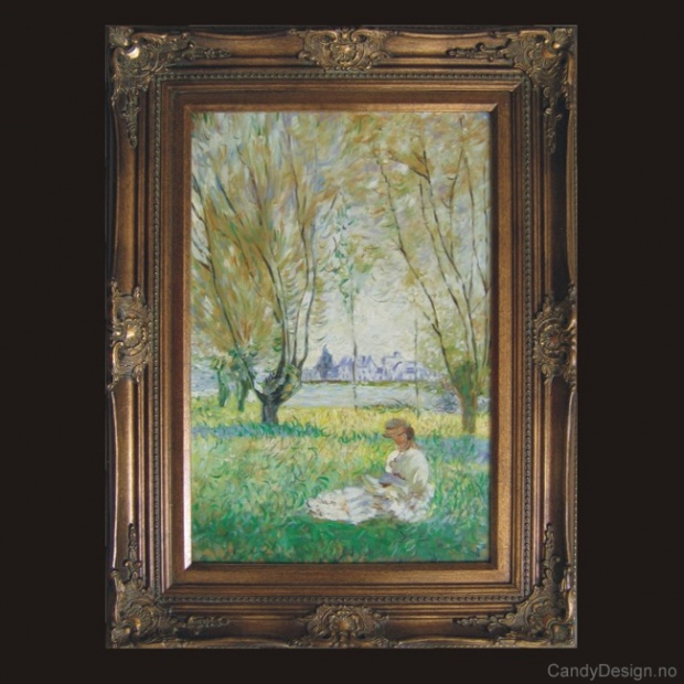 Woman Sitting under the Willous   