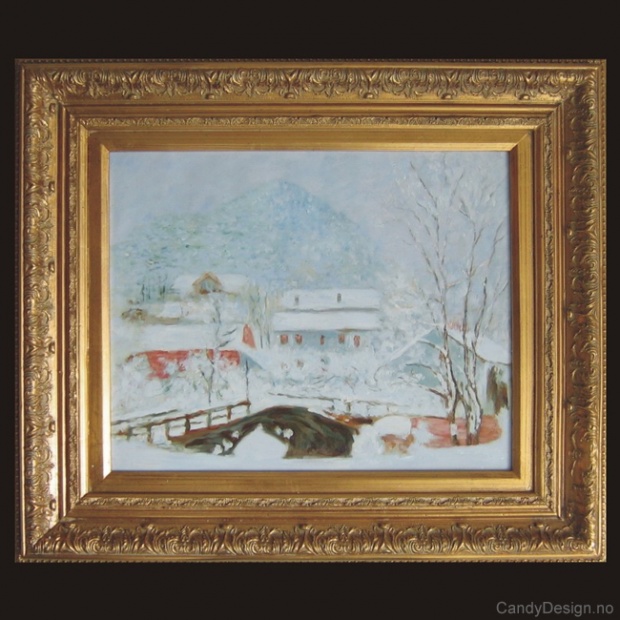 Sandviken Village in the Snow