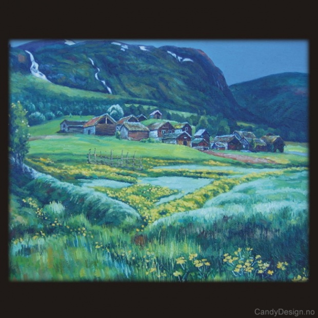 Vestlandstun i juninatt