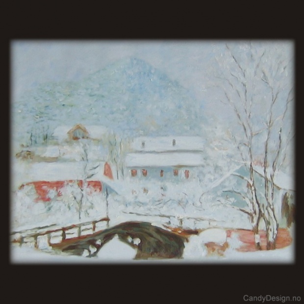 Sandviken Village in the Snow