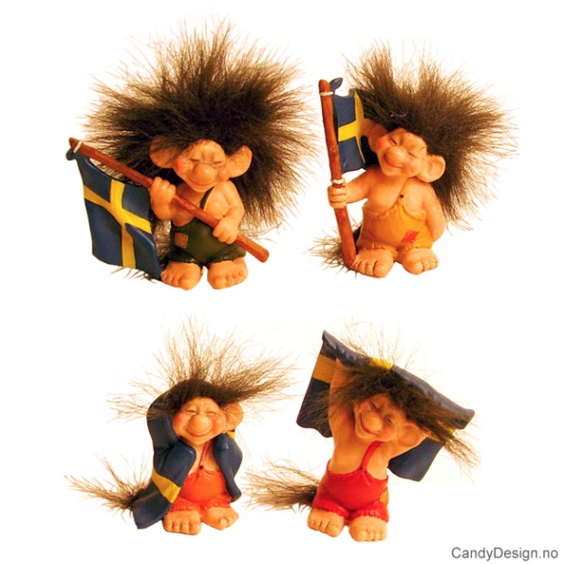 Troll med Svensk flagg