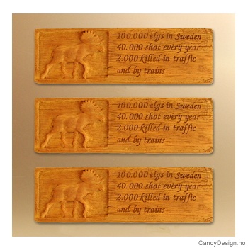 Elg - Woodstyle magnet plater