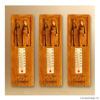 Vikinger på suvenir termometer med magnet