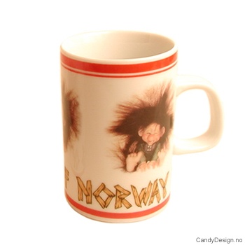 Krus med motiv - Leende troll