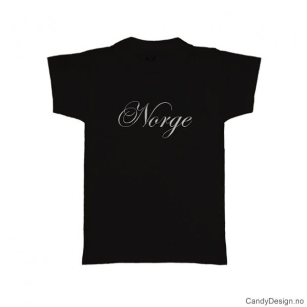 M - Men Classic T-shirt Norge black with white print