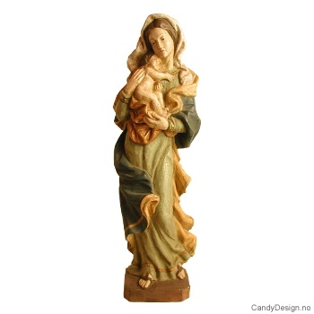 Maria med Jesus stor skulptur