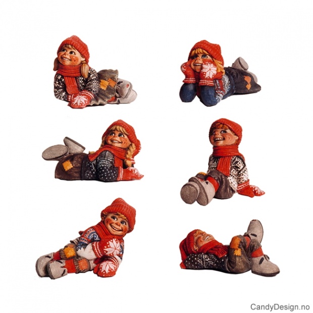 Liggende nisser assortert