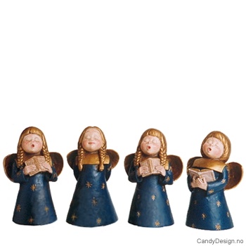 Medium Syngende engel - Blå