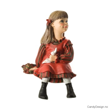 Carl larsson julebarn figur - Pike med gottepose