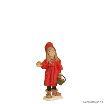 Carl Larsson jente med kurv med epler