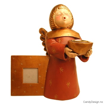 Stor engel med ramme