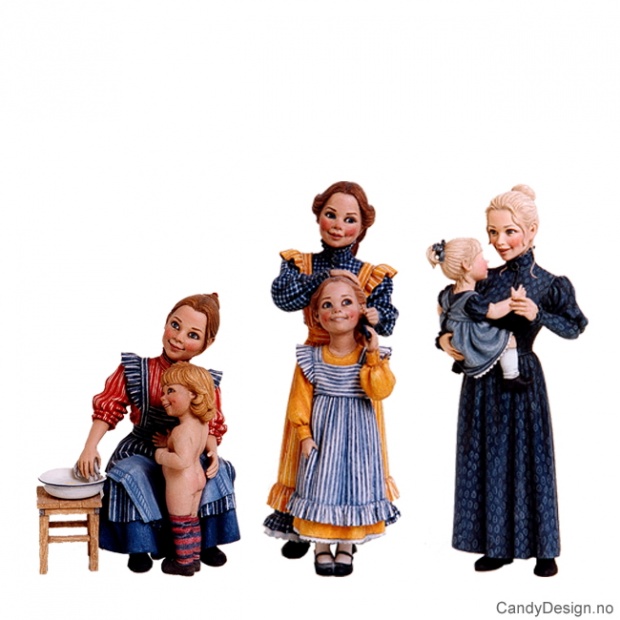 Carl Larsson - mor med barn assortert