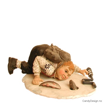 Vinterfisker liggende på isflak