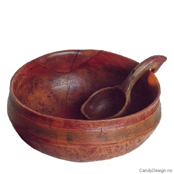 Stor skål i orginal farge