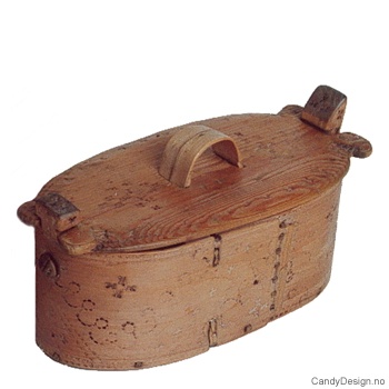 Oval treboks løst lokk