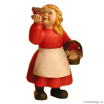 Pike med fugl og muffe