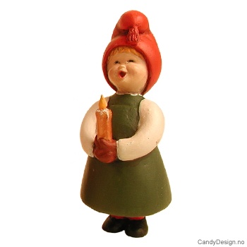 Syngende barn i rødt  