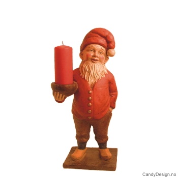 Nostalginisse i orange med lysholder