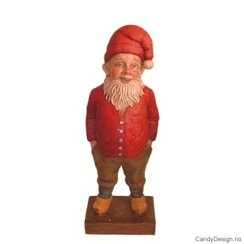 Nissefar med hendene i lommene - Orange