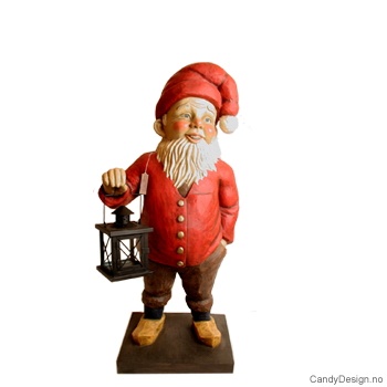 Nostalginisse i rødt med lykt