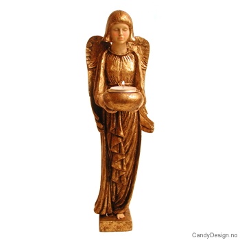 Stor engel med telys