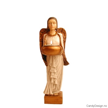 Liten engel med telys