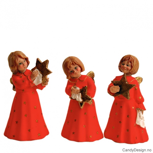 Småengler som pusser stjerne