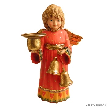 Engel med hjerter og bjeller 