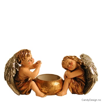 Engel telysestake gull/ sølv