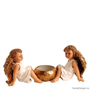 Engel telysestake hvit