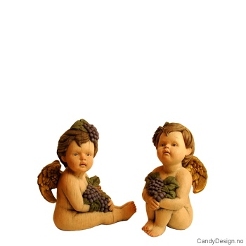 Engler med druer - sittende