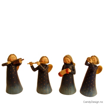 Spillende engler - blå