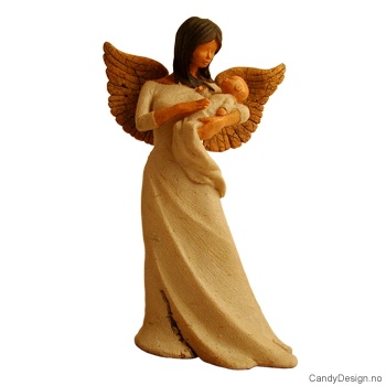 Engel med baby i armene