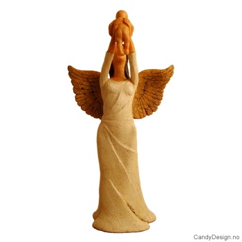 Engel med baby over hodet