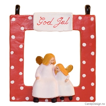 Engel i vindu - rød