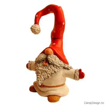 Syngende nisse med høy lue