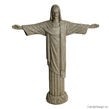 Christus i Rio skulptur - Grå   