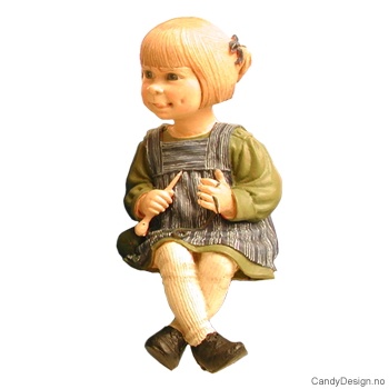 Sittende Carl Larsson Strikkende pike