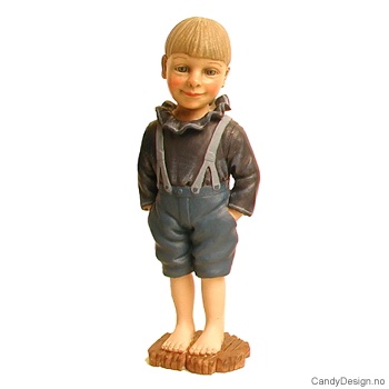 Carl Larsson figur  Gutt med hendene i lommene