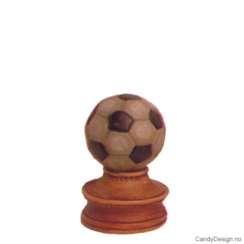 Små magnetballer med stand - Sort/Hvit Fotball
