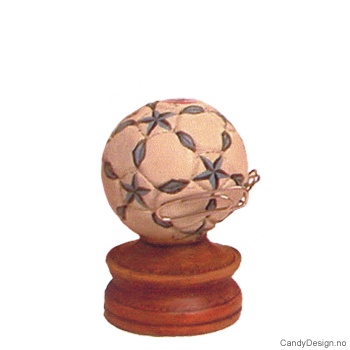 Små magnetballer med stand - Blå/Hvit Fotball