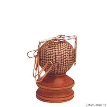 Små magnetballer med stand - Golfball 