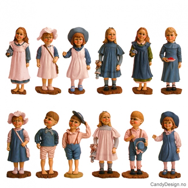 Enkle barn stående assortert