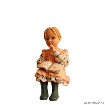 Carl Larsson - Pike i rosa med bok