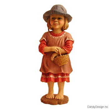 Carl Larsson - Pike i rødt med blå hatt