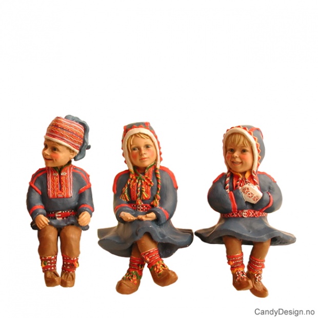 Samer i blått assortert