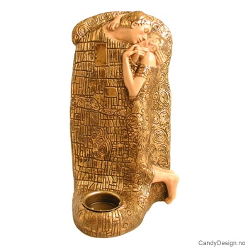 Gustav Klimt - kyssende par - lysestake